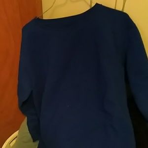 Long sleeve blue sweatshirt